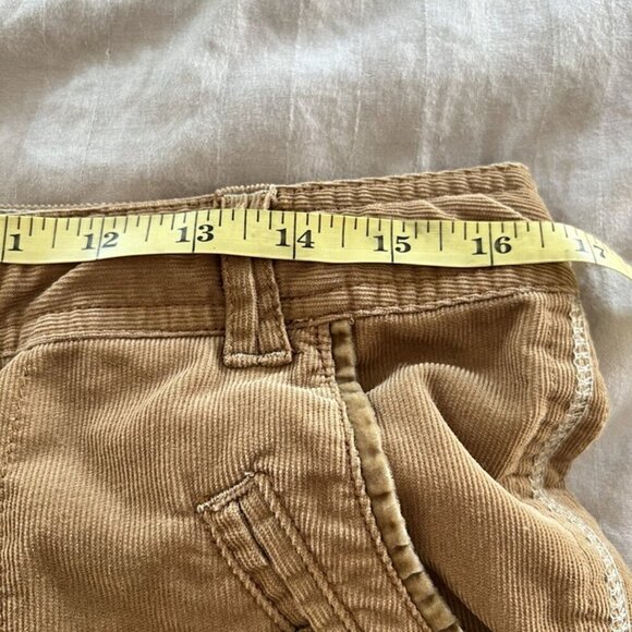 VTG Y2K Mossimo Supply Corduroy Cargo Pants Low Rise Tan Grunge 90s Baggy sz 9 - Picture 8 of 12